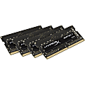 Kingston HyperX Impact SODIMM - 16GB Kit (4x4GB) - DDR4 2400MHz - 16 GB (4 x 4GB) - DDR4-2400/PC4-19200 DDR4 SDRAM - 2400 MHz - CL15 - 1.20 V - Non-ECC - Unbuffered - 260-pin - SoDIMM