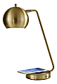 Adesso® Emerson AdessoCharge Desk Lamp, 18"H, Brass Shade/Brass Base 1 thumbnail image
