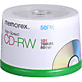 Memorex 03433 CD Rewritable Media - CD-RW - 12x - 700 MB - 50 Pack Spindle - 120mm - 1.33 Hour Maximum Recording Time 1 thumbnail image