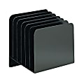 Office Depot® Brand Slanted 6-Compartment Vertical File Organizer, 51% Recycled, Black 1 thumbnail image