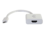 C2G USB C to HDMI Adapter - USB C 3.1 - External video adapter - USB-C 3.1 - HDMI - white