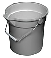 Continental Huskee® Buckets, 14 Quart, Gray, Pack Of 6
