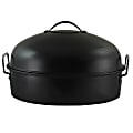 Gibson Home Kenmar High-Dome Roaster Set, Black