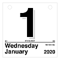 AT-A-GLANCE® Today Is Daily Wall Calendar Refill, 6" x 6", January To December 2020, K150
