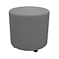 Marco Round Seating Ottoman, 16"H x 19"W x 19"D, Frost