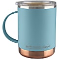 asobu Fabulous Mug - 13 fl oz - Blue - Stainless Steel, Ceramic - Coffee, Tea, Hot Drink, Beverage 1 thumbnail image
