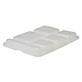 Cambro Translucent Serving Tray Lids, 10" x 14-3/16", Clear, Pack Of 24 Lids