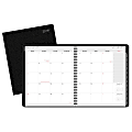 Office Depot® Brand Monthly Planner, 9" x 11", 30% Recycled, Black, January to December 2018 (OD710600-18)