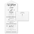 Custom Premium Wedding & Event Invitations, 6” x 15-3/8", Love's Arrow, Box Of 25 Cards