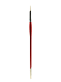 Winsor & Newton University Series Long-Handle Paint Brush 235, Size 6, Round Bristle, Red