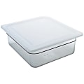 Cambro 1/2 Size Camwear Food Pan Seal Cover, Clear 1 thumbnail image