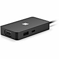 Microsoft Surface USB-C Travel Hub for Business - for Notebook/Tablet/Monitor - USB Type C - 2 x USB Ports - USB Type-C - Network (RJ-45) - HDMI - VGA - Wired