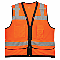 Ergodyne GloWear Safety Vest, Heavy-Duty Mesh, Type-R Class 2, Large/X-Large, Orange, 8253HDZ