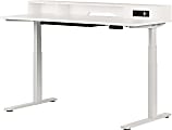South Shore Helsy Electric 60"W Adjustable-Height Standing Desk, Pure White