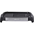 Brentwood Select TS-641 1200-Watt Electric Indoor Grill & Griddle, Stainless Steel - 1200 W - Electric - Indoor - Brushed Stainless Steel, Silver, Black Accent 1 thumbnail image