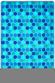 Carpets for Kids® Pixel Perfect Collection™ Honeycomb Pattern Activity Rug, 4' x 6', Blue