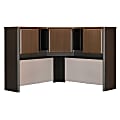 Bush Business Furniture Office Advantage Corner Hutch 48"W, Sienna Walnut/Bronze, Standard Delivery