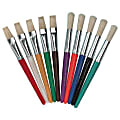 Charles Leonard Stubby Brush Set, Flat Bristle, Multicolor, Pack Of 10 1 thumbnail image