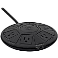 Accell Power Air - Surge Protector and USB Charging Station - Black, 6 ft (1.8 m) - 6 x AC Power, 2 x USB - 1800 VA - 1080 J - 120 V AC Input - 6 ft 1 thumbnail image
