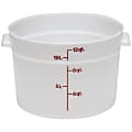 Cambro Food Storage Container, 12 Qt, White