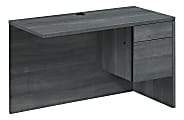HON® 10500 48" Right Desk Return with 2 Full Drawers, Gray 1 thumbnail image