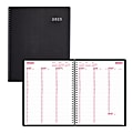 Brownline® DuraFlex Weekly Appointment Planner, 11" x 8-1/2", 50% Recycled, Black, January To December 2023, CB950V.BLK 1 thumbnail image