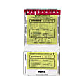 MMF Industries Tamper-Evident Twin Deposit Bags, 9 1/2" x 17 1/2", Clear, Box Of 100