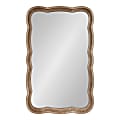 Uniek Kate And Laurel Hatherleigh Scalloped Mirror, 38”H x 23-1/2”W x 1-3/4”D, Rustic Brown 1 thumbnail image