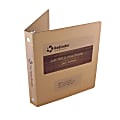 ReBinder™ Original Cardboard 3-Ring Binders, 1" Rings, 70% Recycled, Brown Kraft
