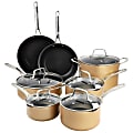 Martha Stewart 12-Piece Non-Stick Aluminum Cookware Set, Copper 1 thumbnail image