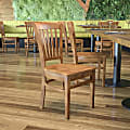 Flash Furniture Vertical Slat Back Wood Restaurant Chair, Natural 1 thumbnail image