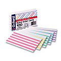Oxford® Color Bar Index Cards, Ruled, 3" x 5", Pack Of 100 1 thumbnail image