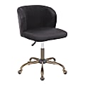 LumiSource Fran Mid-Back Task Chair, Antique/Black 1 thumbnail image