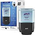 Gojo® ES4 Push-Style Soap Dispenser Starter Kit - 1.27 quart Capacity - Hygienic, Dye-free, Fragranc - 50721GFS 1 thumbnail image