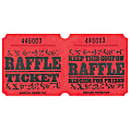 Amscan Raffle Ticket Roll, Red, Roll Of 1,000 Tickets