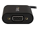 StarTech.com USB-C to HDMI Adapter - With Stay Awake - Presentation Mode - USB C Adapter - USB-C to VGA Projector Adapter - Use this unique adapter to prevent a USB Type-C computer from entering power save mode during presentations