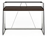 Elle Décor Alliel Live Edge 48"W Writing Desk, Brown/Silver 1 thumbnail image