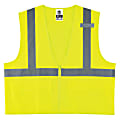 Ergodyne GloWear Safety Vest, Standard Solid, Type-R Class 2, Large/X-Large, Lime, 8225Z