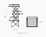 Joseph Joseph High-Capacity Clothes Drying Rack, 59”H x 27-1/2”W x 35-7/16”D, Black, Total Qty 1 1 thumbnail image