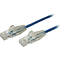 StarTech.com 6 in CAT6 Cable - Slim CAT6 Patch Cord - Blue Snagless RJ45 Connectors - Gigabit Ethernet Cable - 28 AWG - LSZH (N6PAT6INBLS)