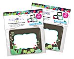 Barker Creek Self-Adhesive Name Tag Labels, 2-3/4" x 3-1/2", Petals & Prickles, 45 Labels Per Pack, Set Of 2 Packs