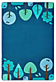 Carpets for Kids® KIDSoft™ Tranquil Trees Decorative Rug, 4’ x 6', Blue