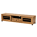Baxton Studio Beasley 1-Drawer TV Stand For 70.87" TVs, Oak Brown/Black 1 thumbnail image