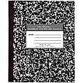 Roaring Spring Tape Bound Composition Notebook, 8 1/2" x 7", 48 Sheets, Black Marble