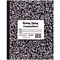 Roaring Spring Composition Notebook, 8" x 10", 60 Sheets, Black Marble 1 thumbnail image