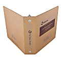 ReBinder™ Original Cardboard 3-Ring Binder, 2" Rings, 70% Recycled, Brown Kraft