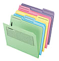 Pendaflex® Printed Notes Folders With 1 Fastener, 1/3 Cut, Letter Size, Assorted Colors (No Color Choice), Pack Of 30 1 thumbnail image