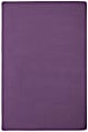 Joy Carpets Kid Essentials Solid Color Rectangle Area Rug, Endurance, 12' x 7’6”, Purple