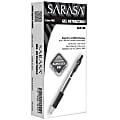 Zebra® Sarasa™ Retractable Gel Pens, Fine Point, 0.5 mm, Translucent Barrel, Blue Ink, Pack Of 12 Pens
