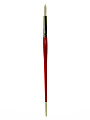 Winsor & Newton University Series Long-Handle Paint Brush 235, Size 12, Round Bristle, Hg Hair, Red